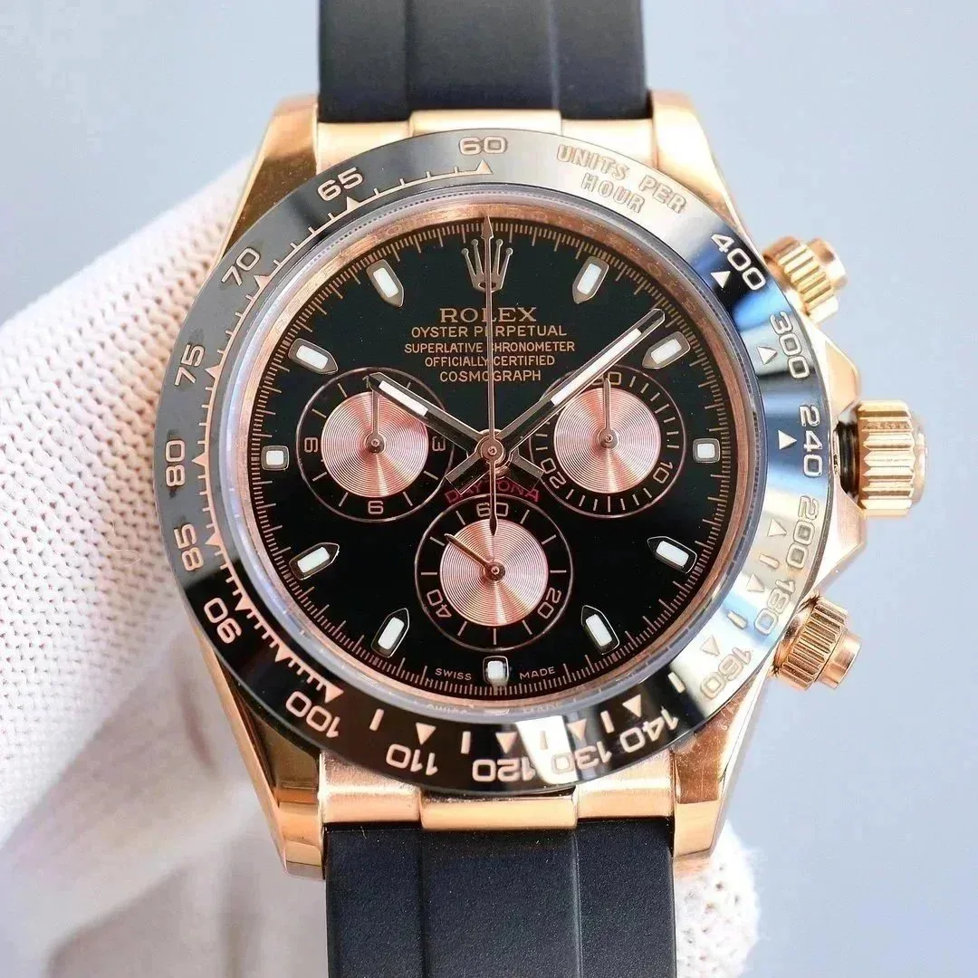 Rolex Rolex Daytona Cosmograph Black Rose Gold Watch Black