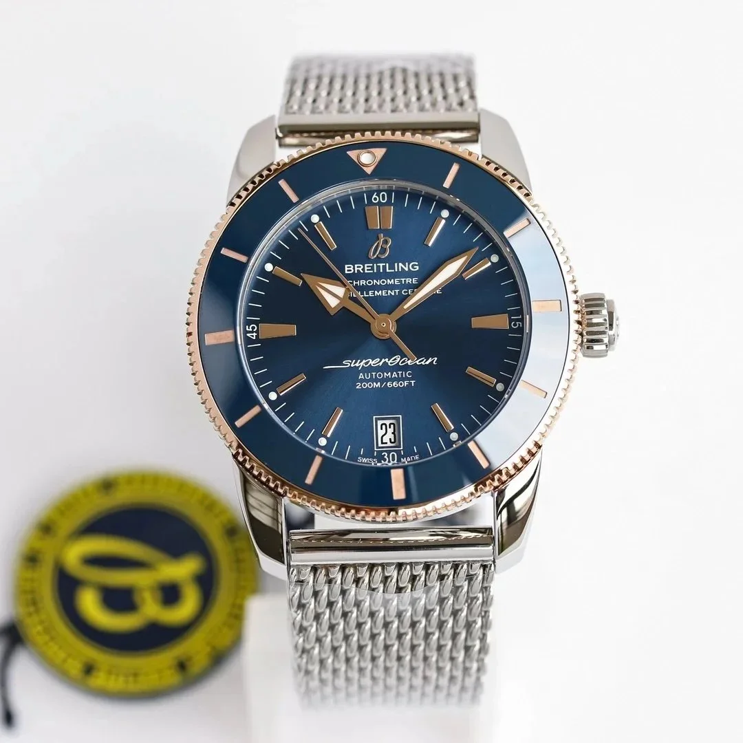 Breitling Breitling Superocean Blue/Rose Gold Automatic Watch Blue