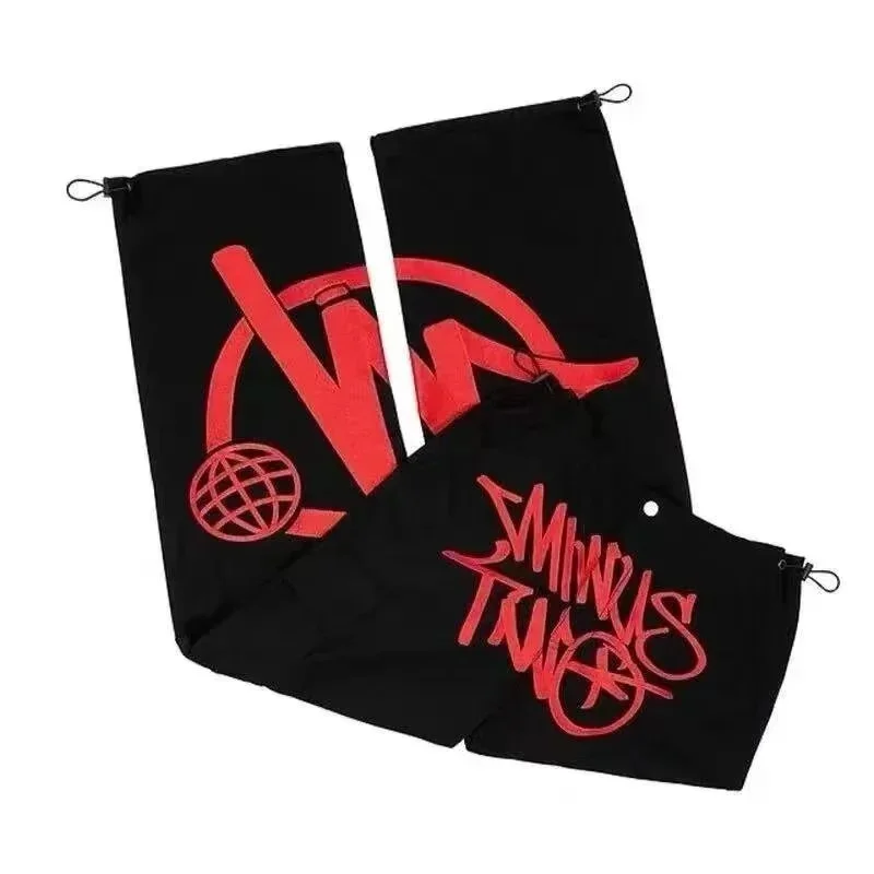 Other Unisex Black Red 'ALBB-009' Shorts Black - 1