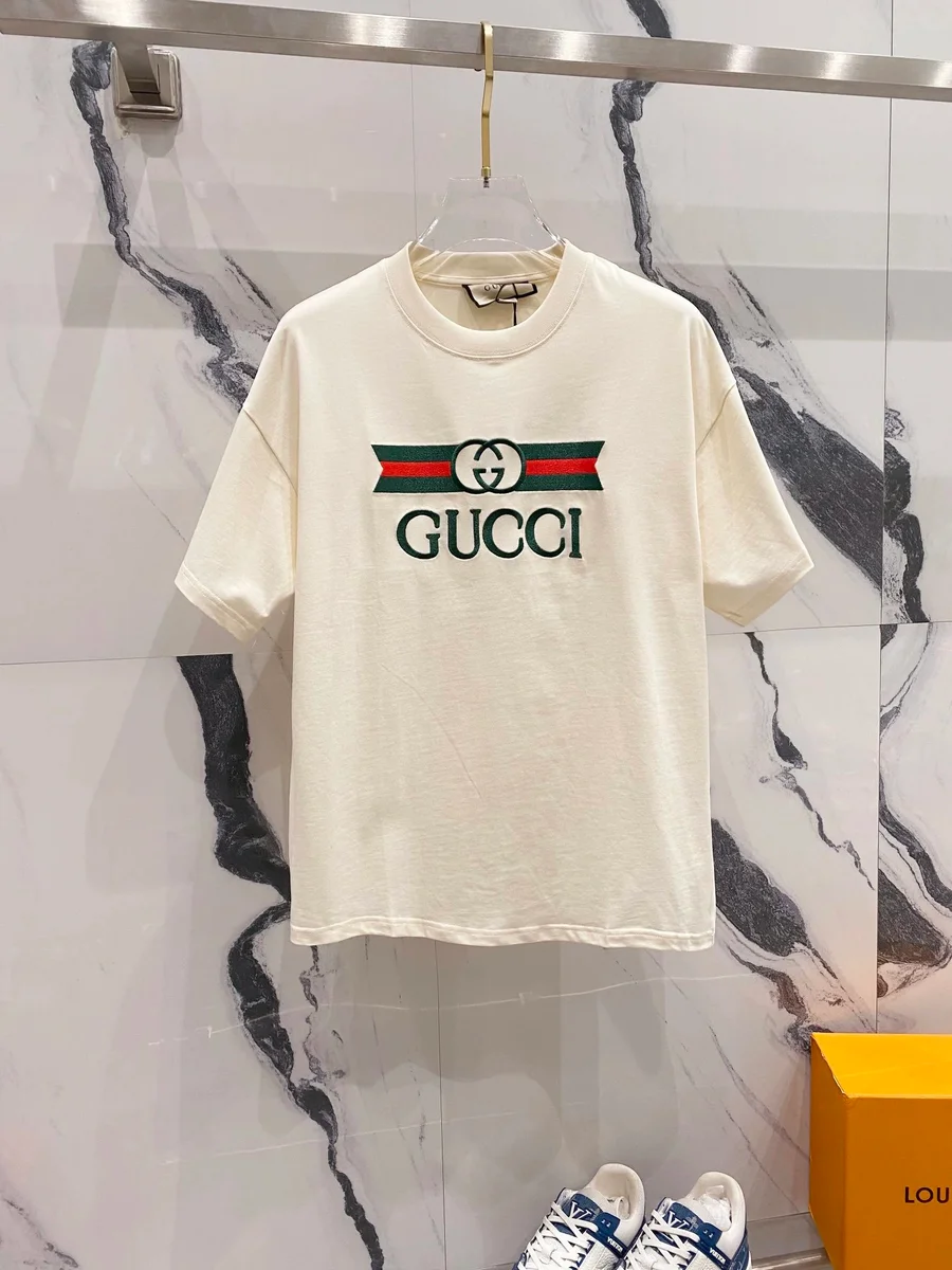 Gucci Gucci GG Supreme Cream T-Shirt Cream