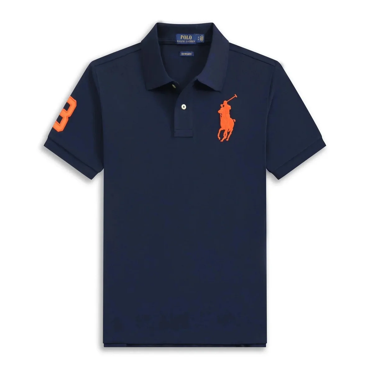 Polo Ralph Lauren Polo Ralph Lauren Big Pony Navy & Orange Polo Shirt Navy - 1