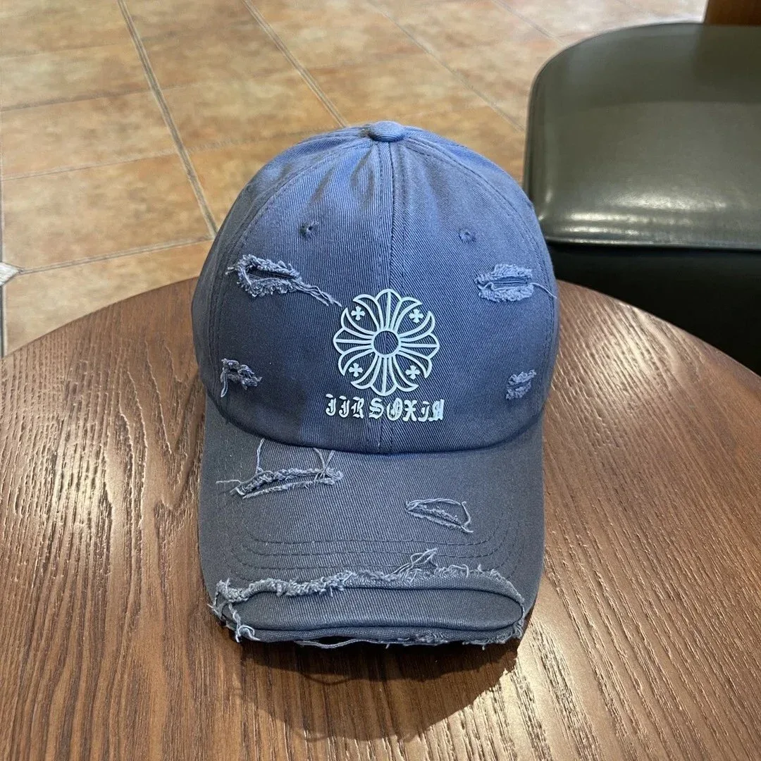 Chrome Hearts Chrome Hearts Distressed Logo Cap Grey Grey