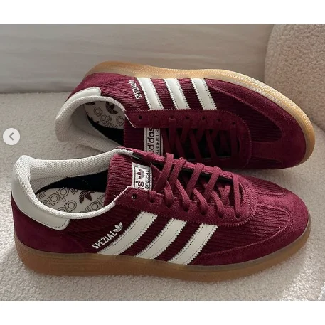 Adidas Adidas Spezial Maroon/White Sneakers Red