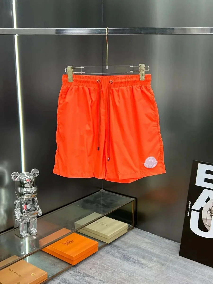 Moncler Moncler Orange Drawstring Shorts Orange