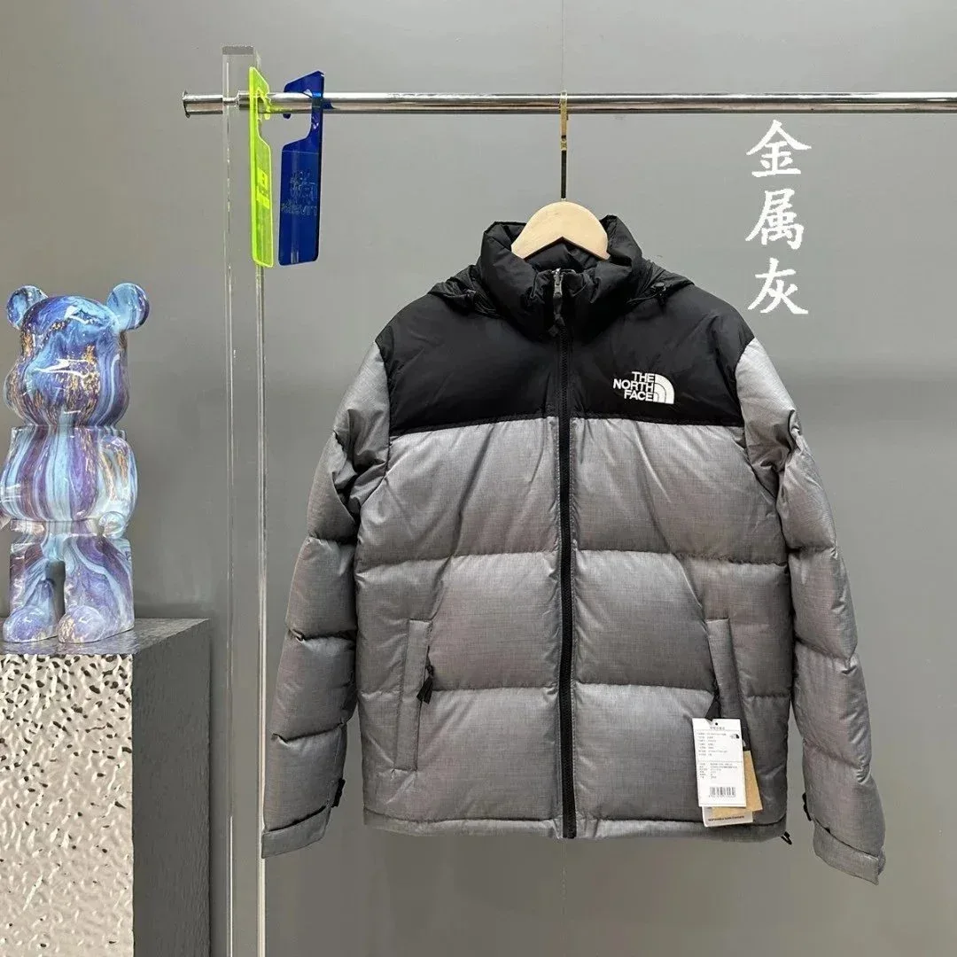 The North Face The North Face Nuptse Metal Grey Parka Grey - 1