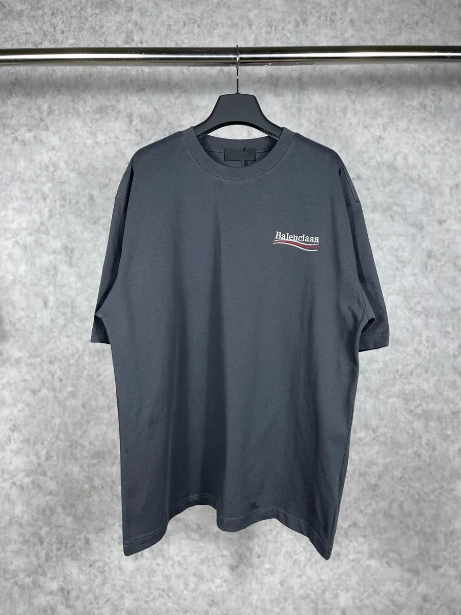 Balenciaga Balenciaga Dark Grey Logo T-Shirt Grey