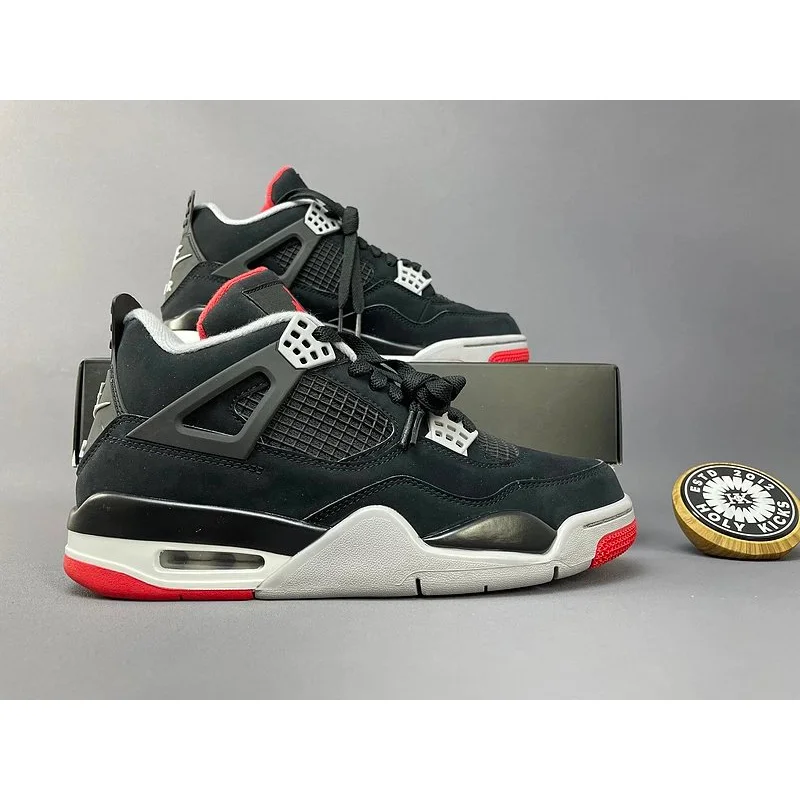 Nike Nike Air Jordan 4 'Bred' Sneakers Black - 1