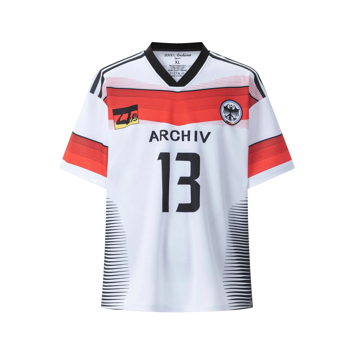 Adidas Adidas Classic Football 2000 White/Red/Black Soccer Jersey White