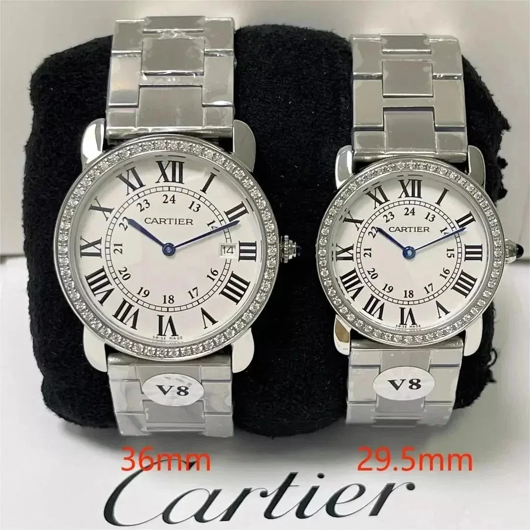 Cartier Cartier Ronde de Cartier Silver/White Diamond Watch Silver