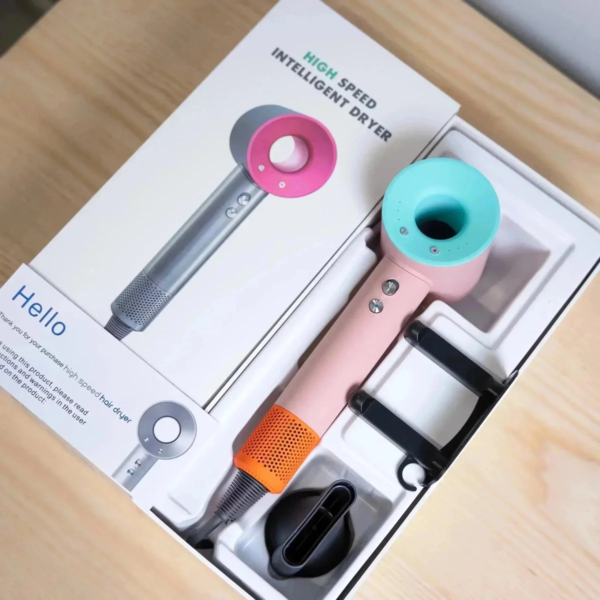 High Speed Intelligent Hair Dryer Pink & Teal — Oopbuy Spreadsheet find
