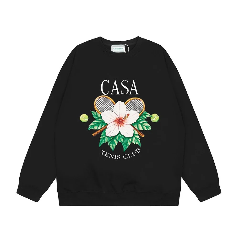 Other Black CASA Tennis Club Print Sweatshirt Black - 1