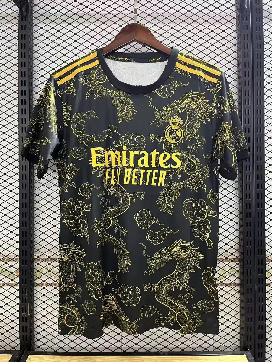 Adidas Adidas Real Madrid Gold Dragon Jersey Black - 1