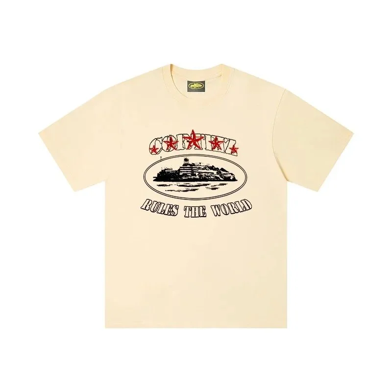 Other Coffee Rules the World T-Shirt Cream Solid T-Shirt Cream - 1