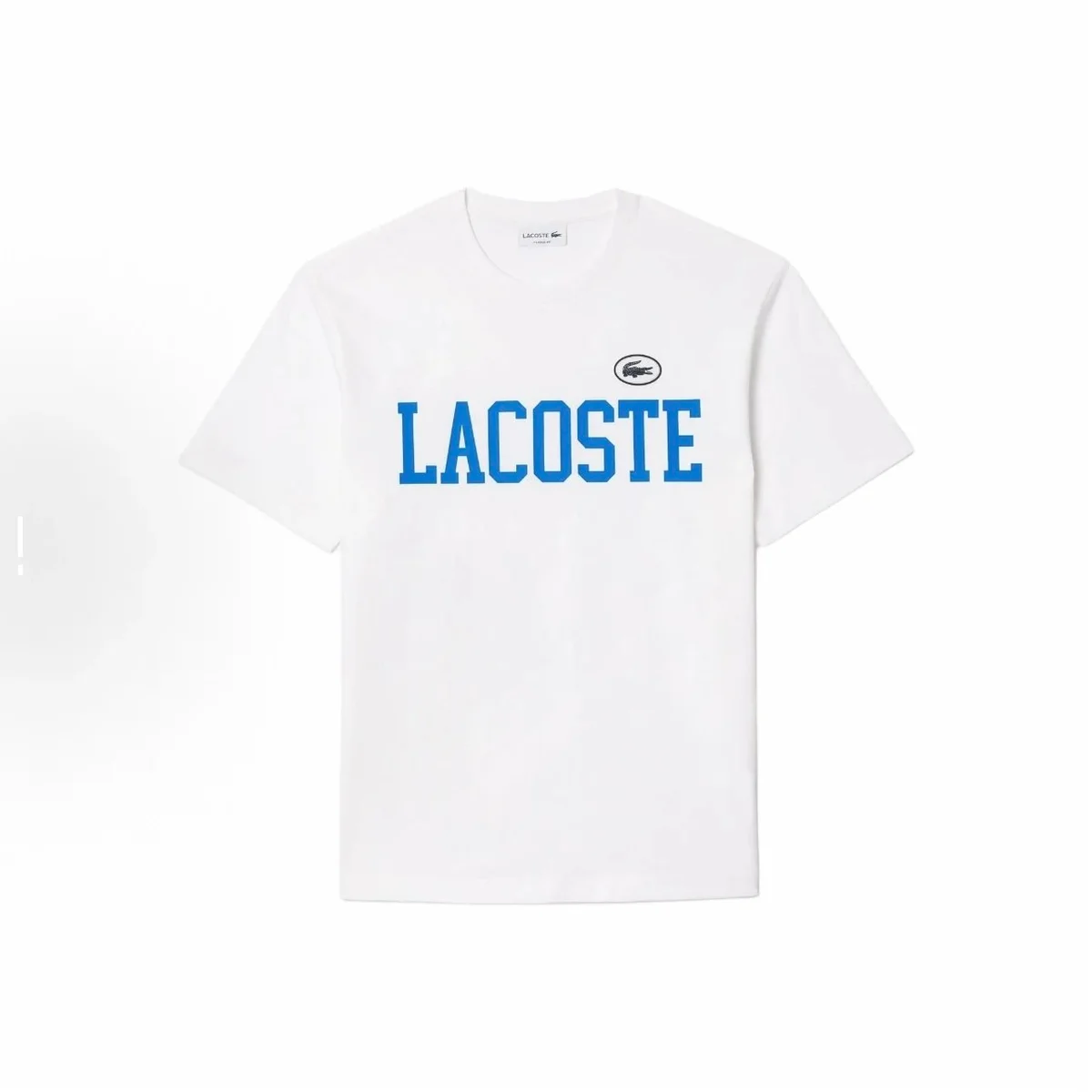 Lacoste Lacoste White Lacoste Blue Logo T-Shirt White - 1