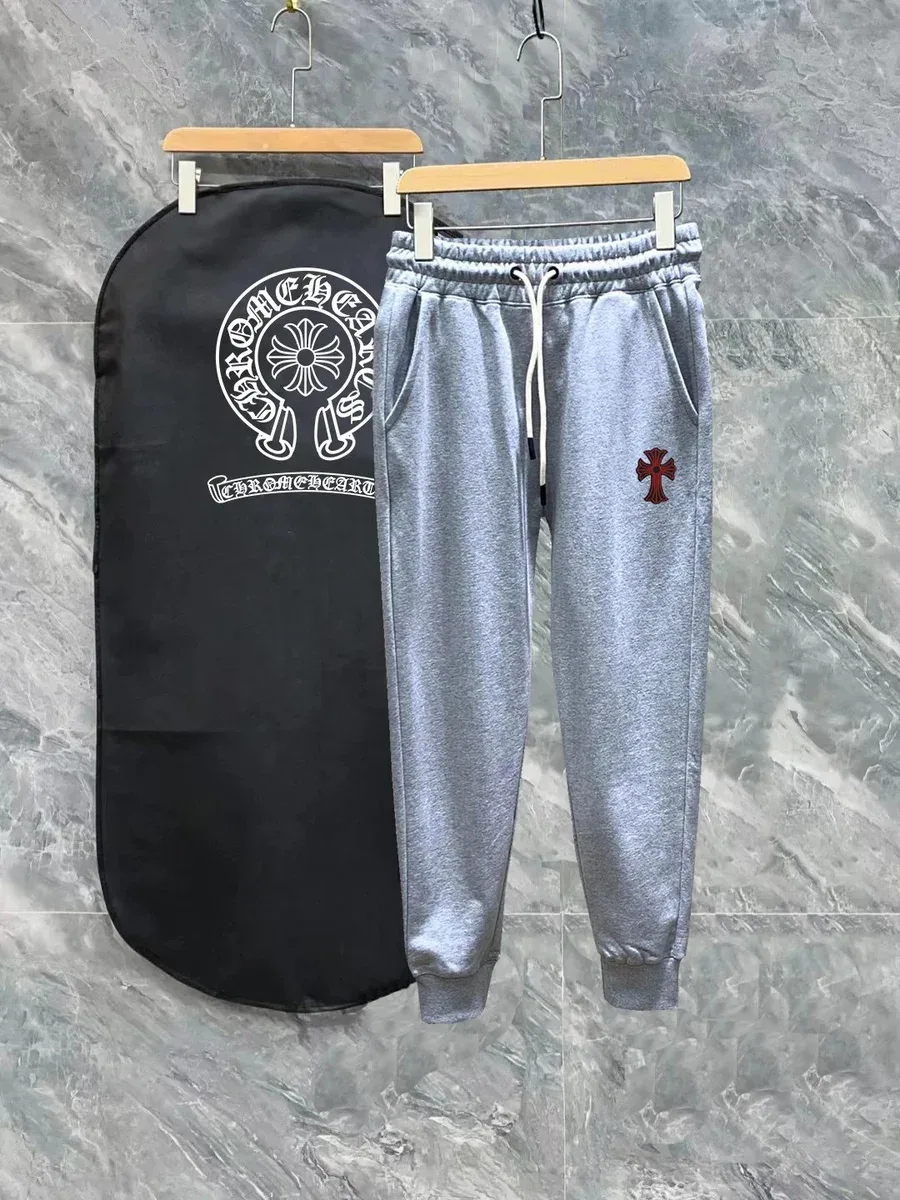 Chrome Hearts Chrome Hearts CH Cross Heather Grey Sweatpants Grey