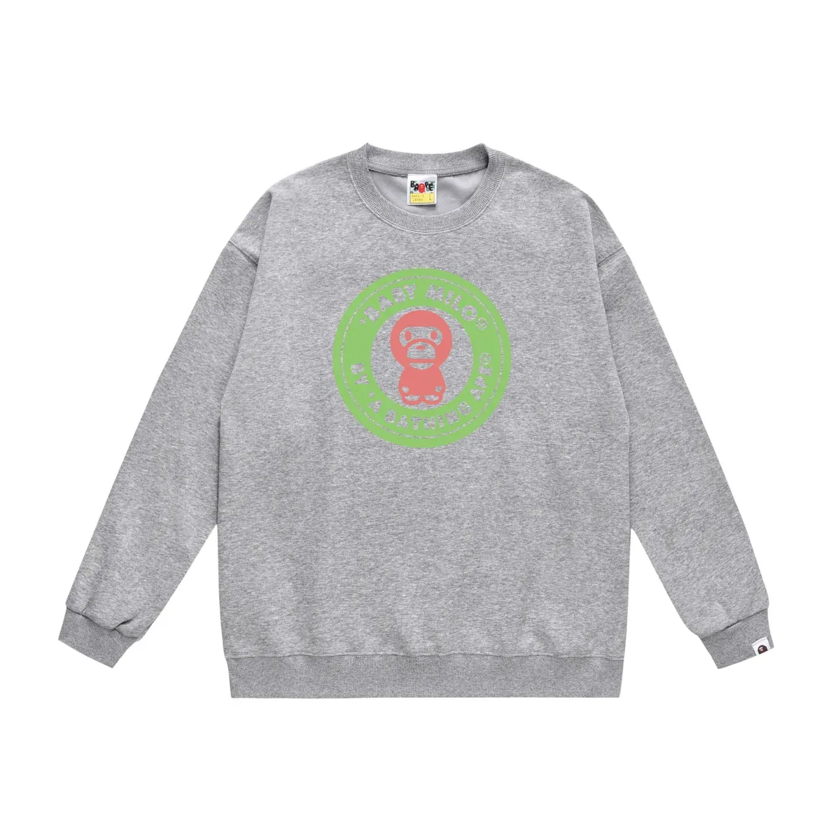 A Bathing Ape BAPE BAPE STA Grey Baby Milo Graphic Sweatshirt Grey - 1