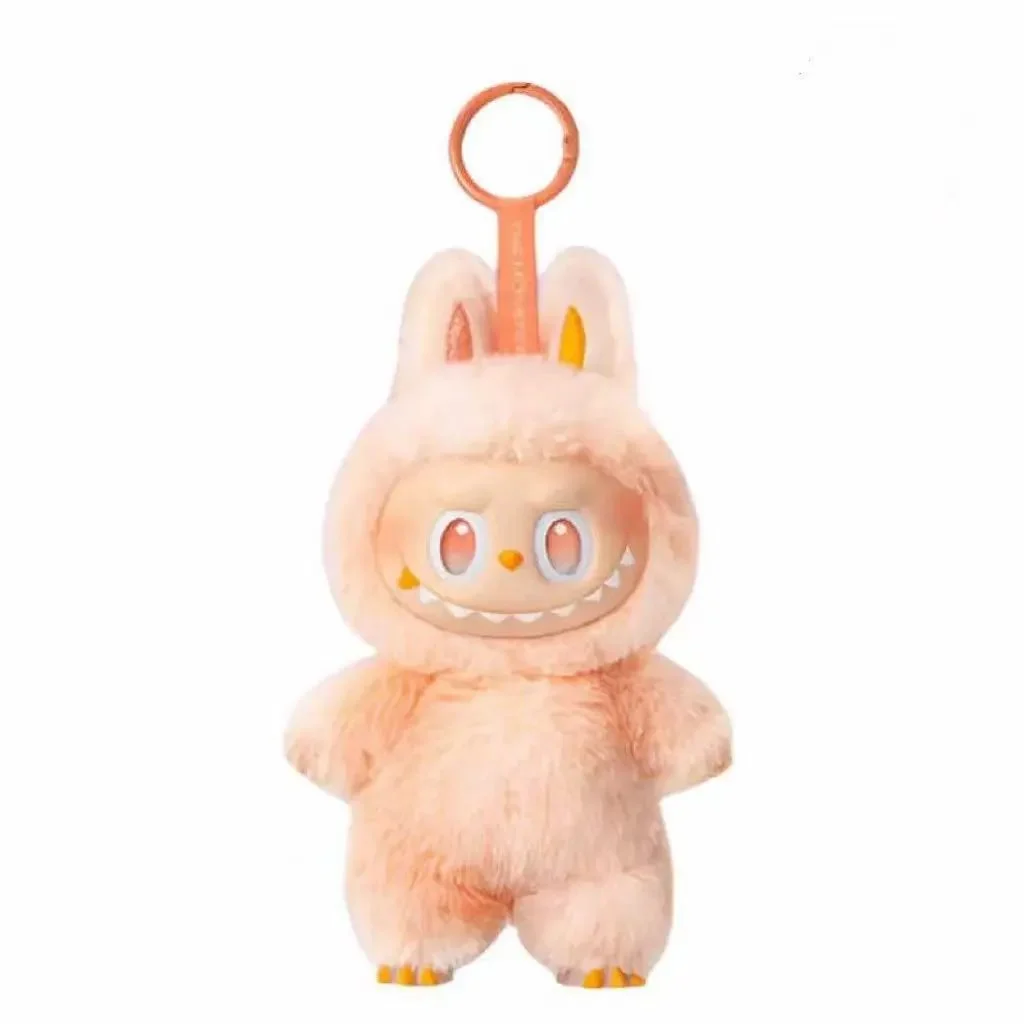Other Unisex Plush Keychain Bunny -三代黄色~欢乐 Pink - 1