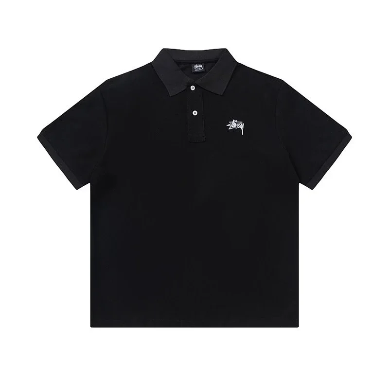 Stussy Stussy Stüssy Basic Polo Shirt Black Black - 1