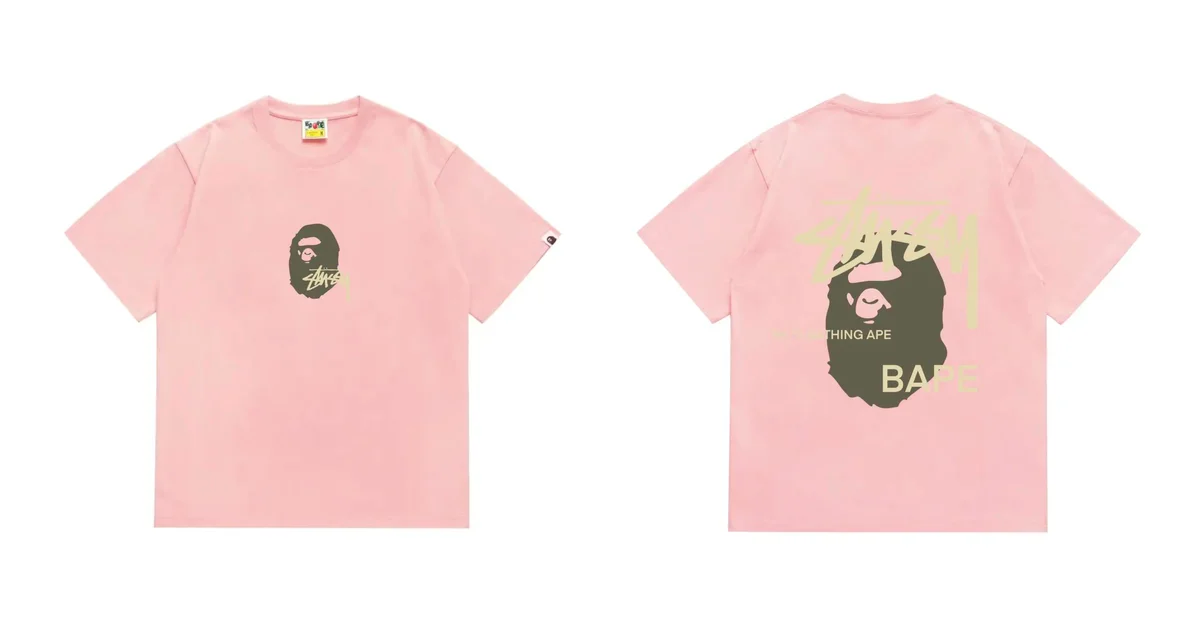 A Bathing Ape A Bathing Ape BAPE STA 210 Pink T-Shirt Pink - 1