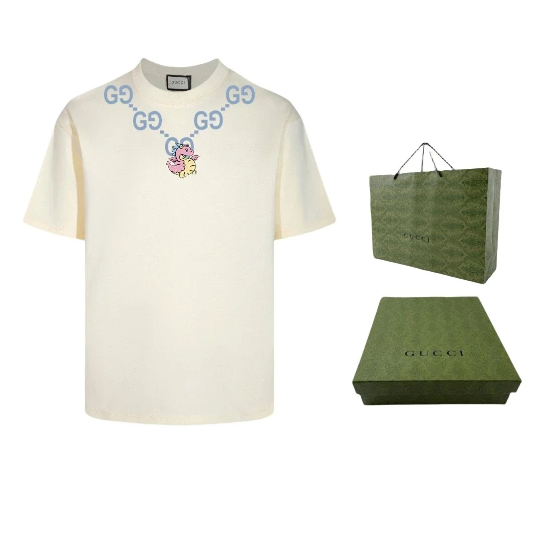 Gucci Gucci GG Dragon Cream T-Shirt Cream - 1