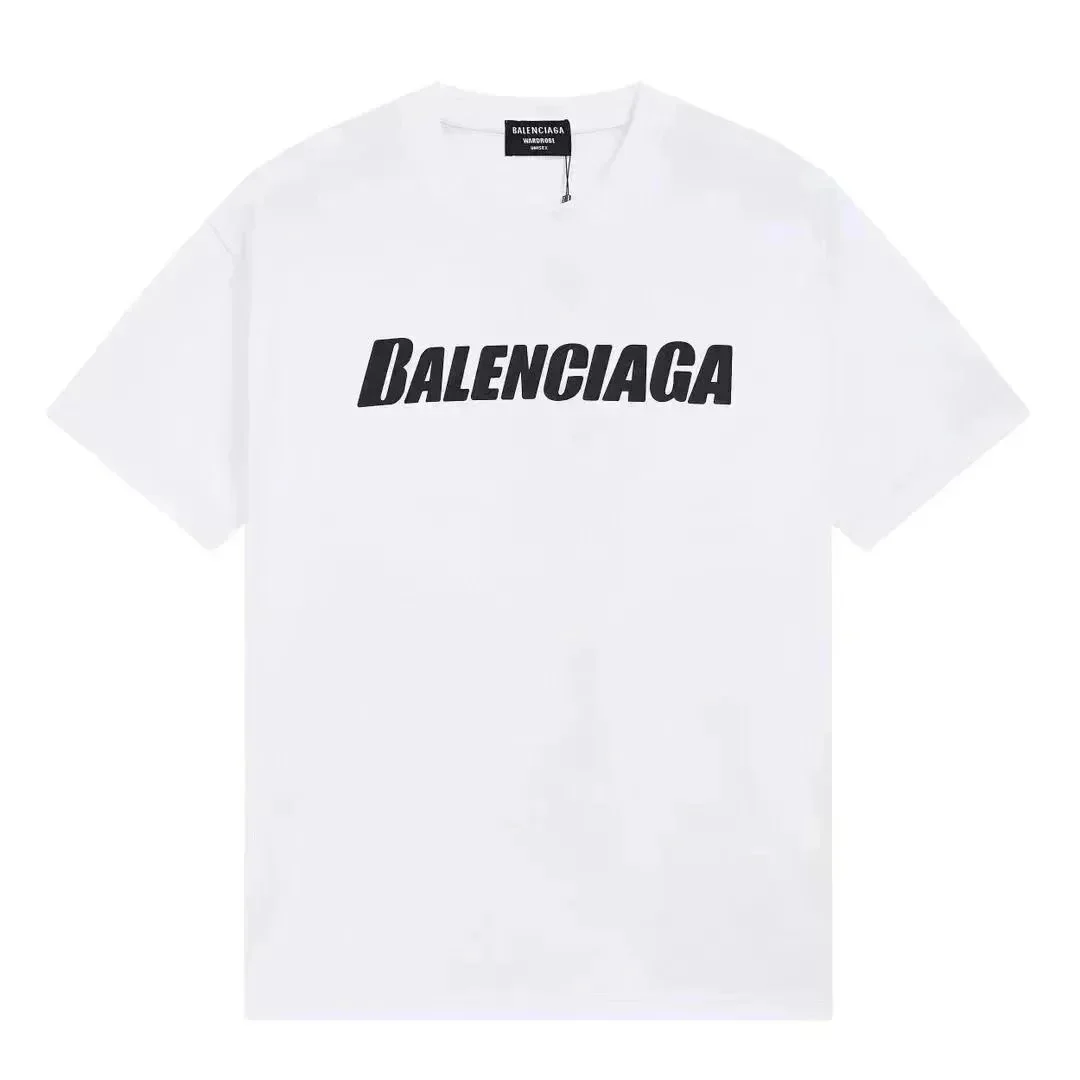 Balenciaga Balenciaga White BALENCIAGA Logo T-Shirt White - 1