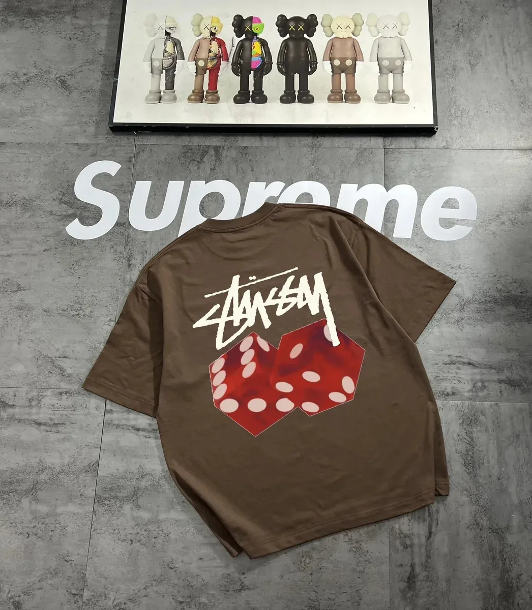 Stussy Stussy Stüssy Dice T-Shirt Brown T-Shirt Brown - 1