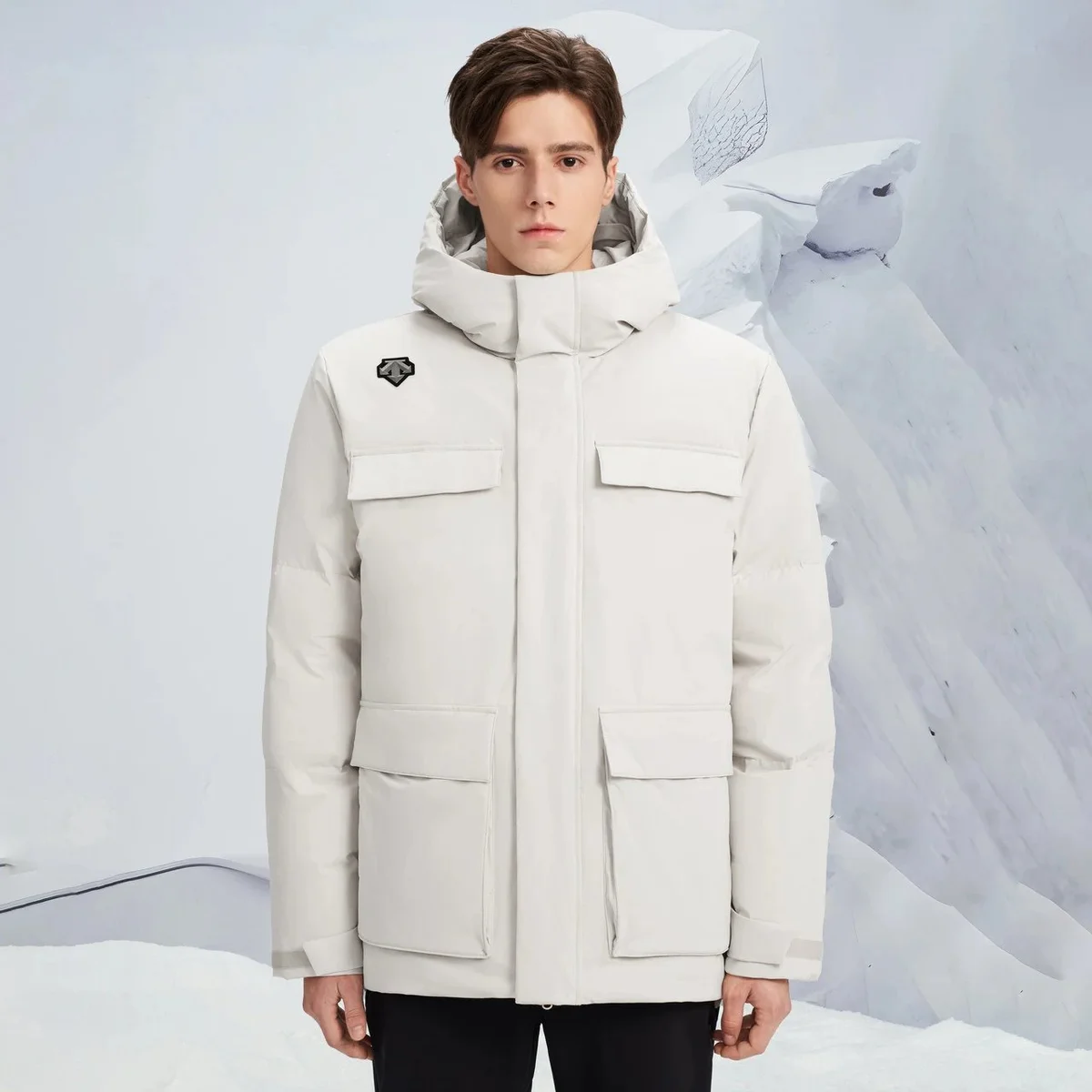 Other Unisex BE-BEIGE Parka with Hood Beige - 1