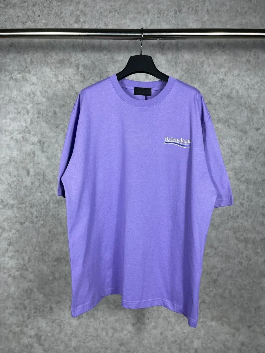 Balenciaga Balenciaga Purple Logo T-Shirt Purple