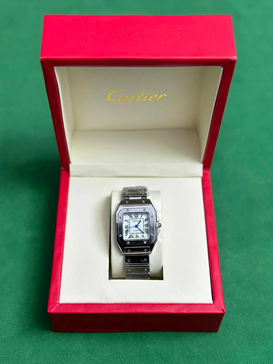 Cartier Cartier Santos Dame White Dial Silver Watch Silver - 1