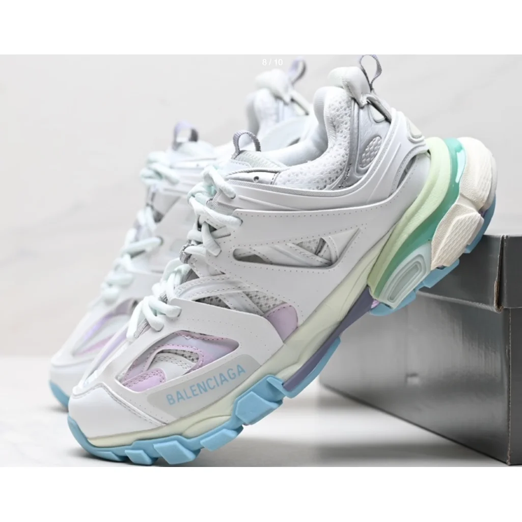 Balenciaga Balenciaga Triple S Pastel Mix Chunky Sneakers Multicolor