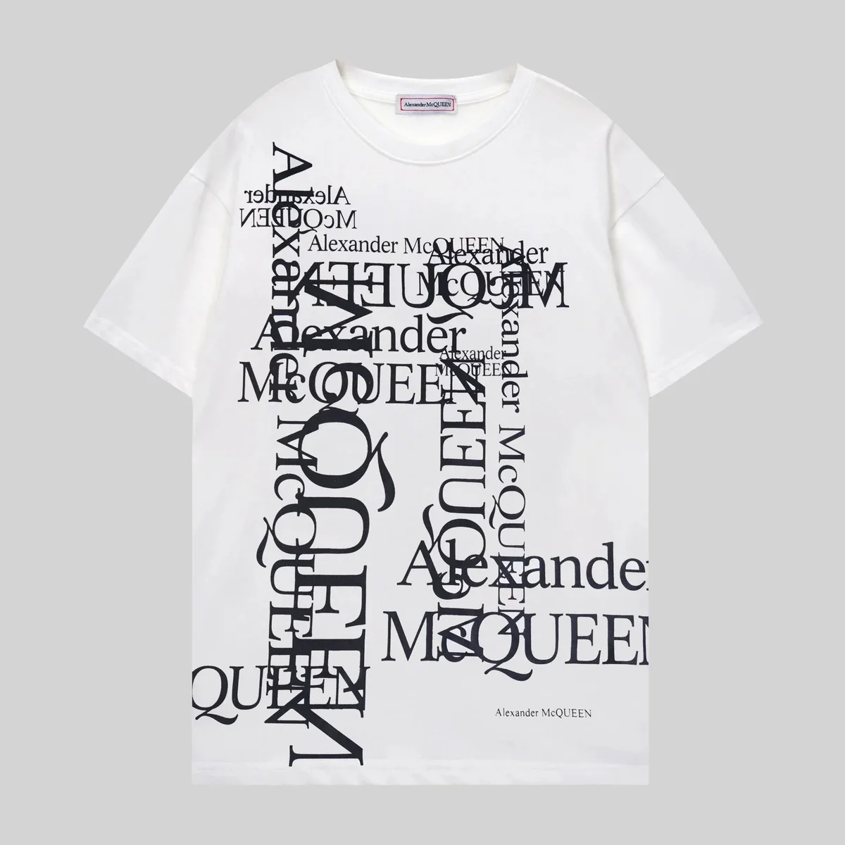 Alexander McQueen Alexander McQueen MCQUEEN Typography White T-Shirt White - 1