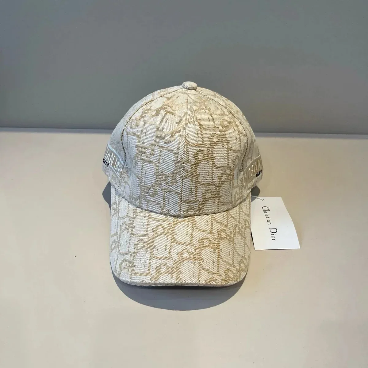 Dior Dior Beige Monogram Baseball Cap Beige
