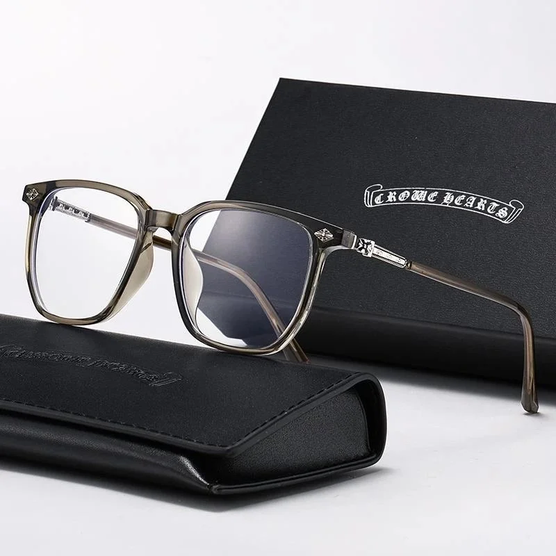 Chrome Hearts Chrome Hearts CH Cross Transparent Olive Frame Eyeglasses Green