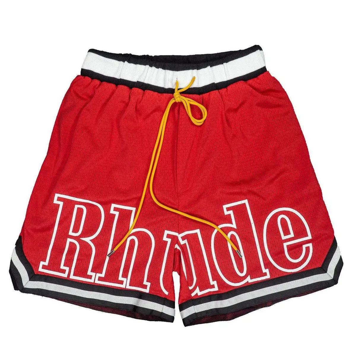 Rhude Rhude Red 'Rhude' Mesh Shorts Red - 1