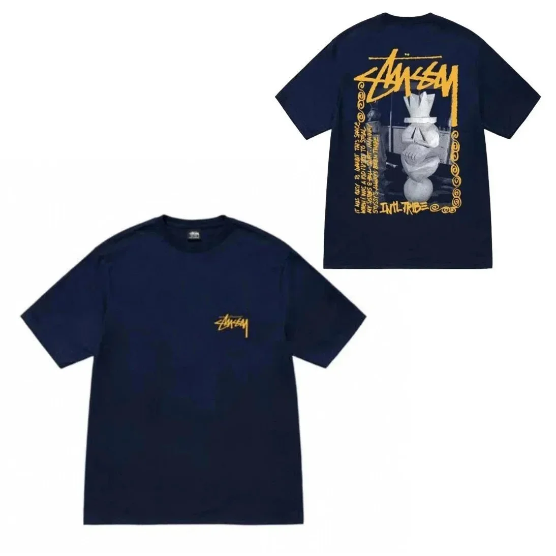 Stussy Stussy STX-067 Navy T-Shirt Navy - 1