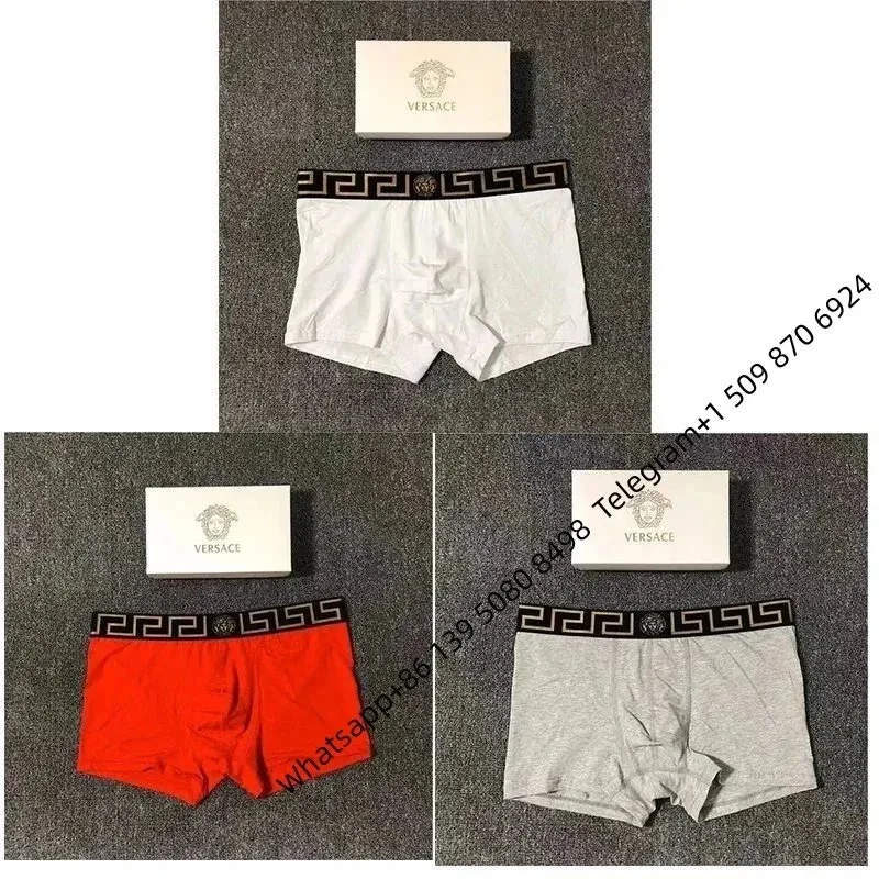Versace Versace White/Grey/Red Boxer Shorts White - 1