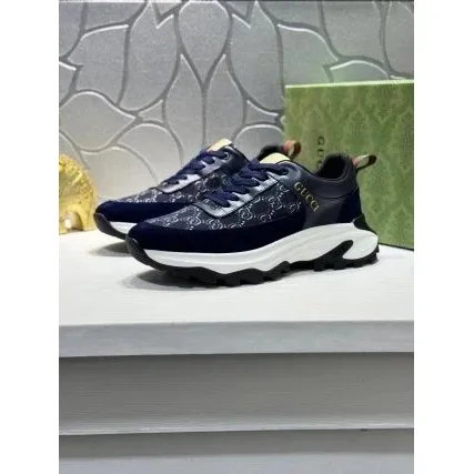Gucci Gucci GG Marmont Navy Blue Sneakers Navy - 1