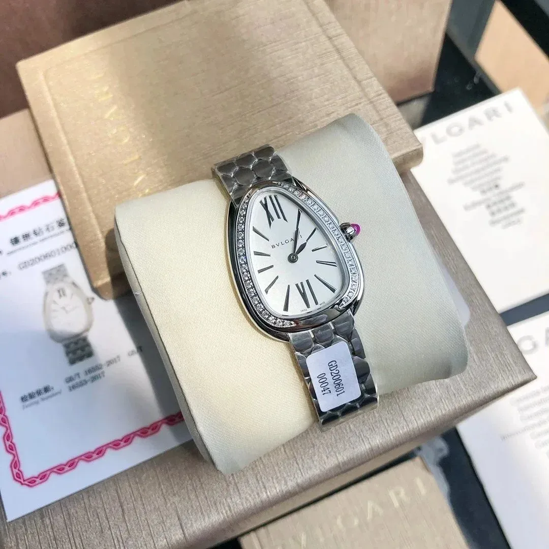 Bvlgari Bulgari Serpenti Silver/White Dial Watch White