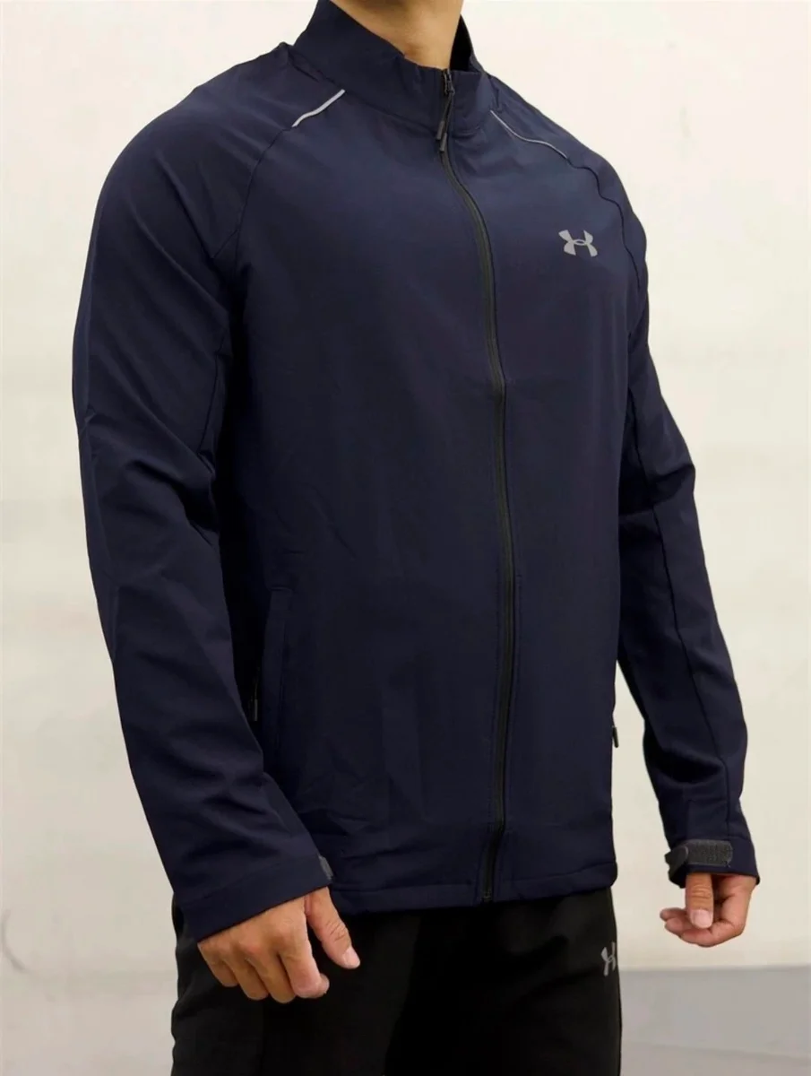 Under Armour Under Armour Navy Blue Jacket Sporty Outerwear Navy