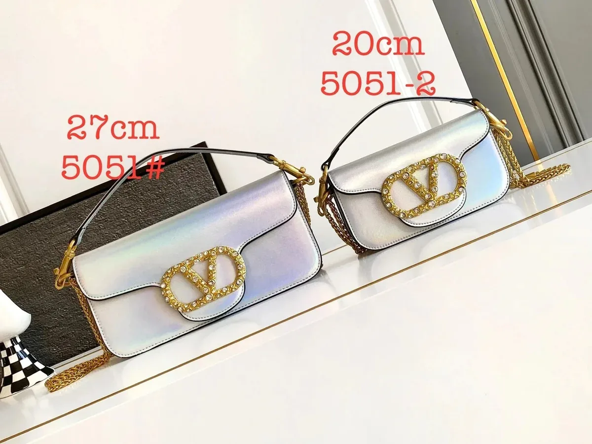 Valentino Valentino VLTN 5051 Iridescent Mini Bag Silver