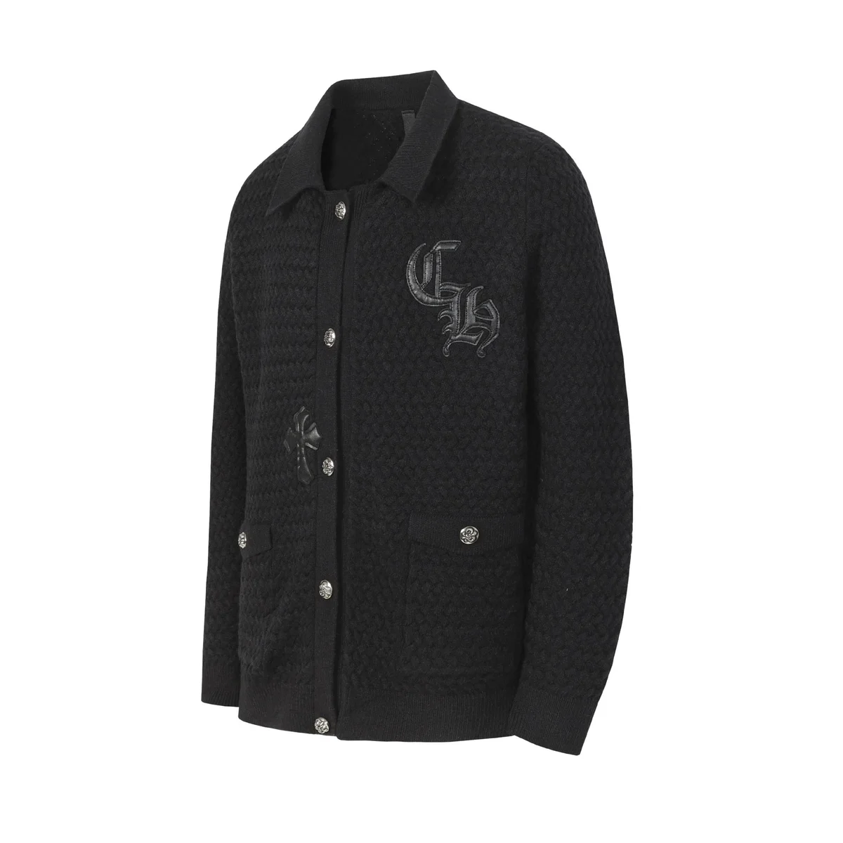 Chrome Hearts Chrome Hearts CH All Black Knit Cardigan Black