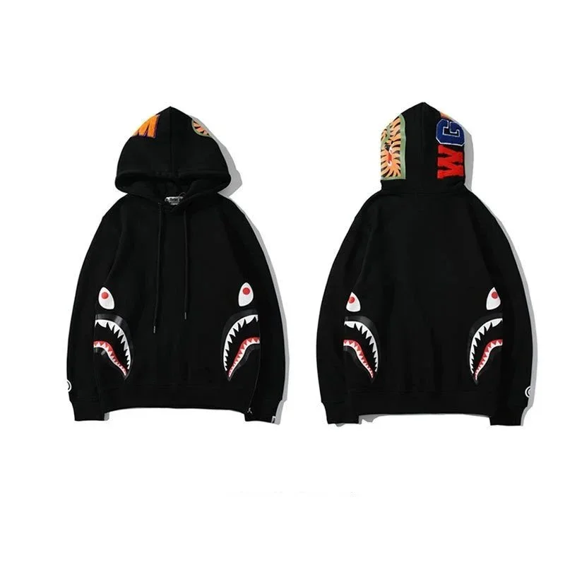 A Bathing Ape A Bathing Ape BAPE STA Triple Black Hoodie Black - 1