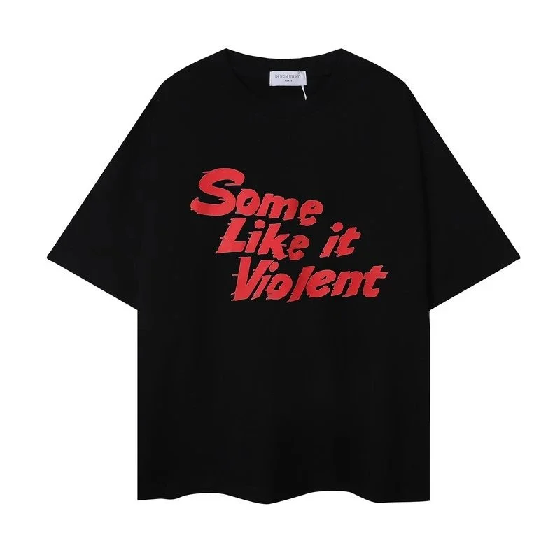 Other Unisex Some Like It Violent Black T-Shirt Black - 1