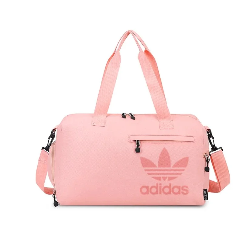 Adidas Adidas Three Stripes Pink Travel Duffle Bag Pink - 1