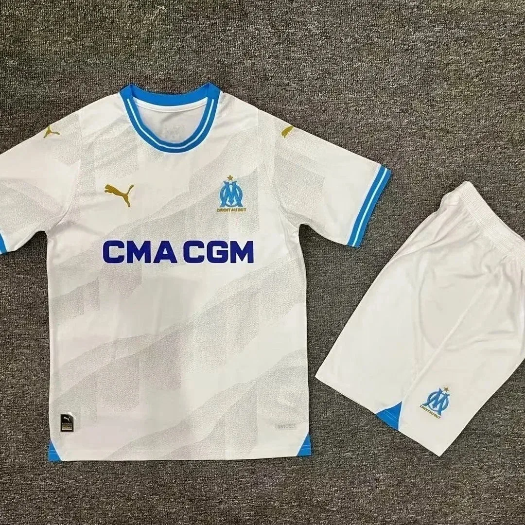 Puma Puma White/Blue Marseille Home Soccer Kit White