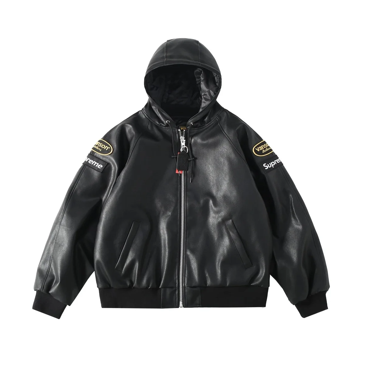 Supreme SUP-22 Black Leather Jacket