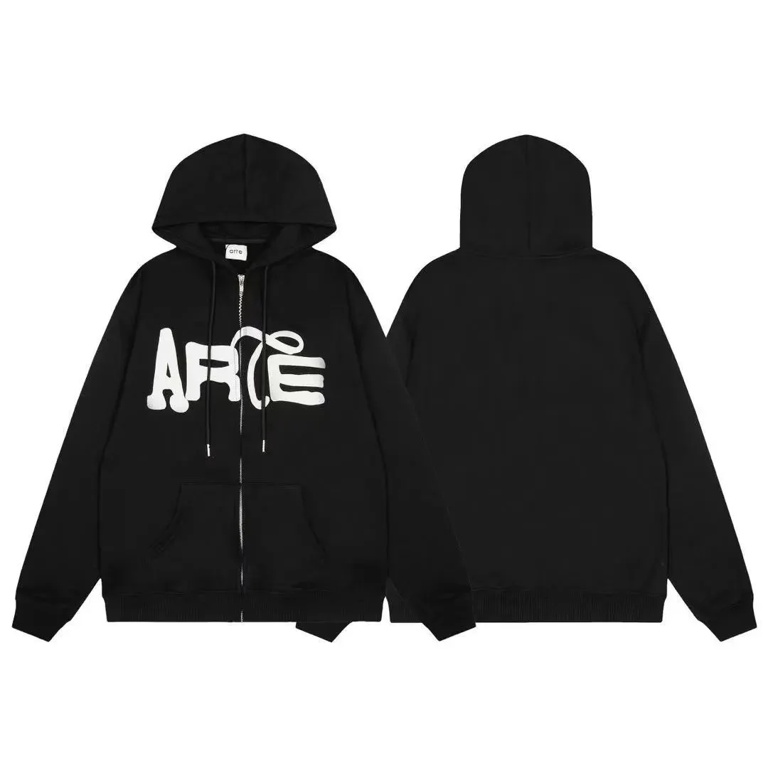 Other ART-305 Black ART Zip-Up Hoodie Black - 1