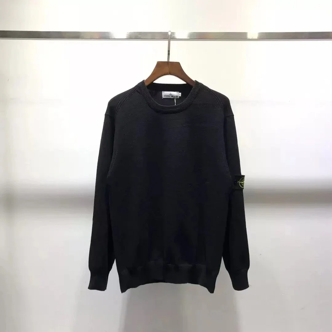 Stone Island Stone Island Black Crewneck Sweater Black