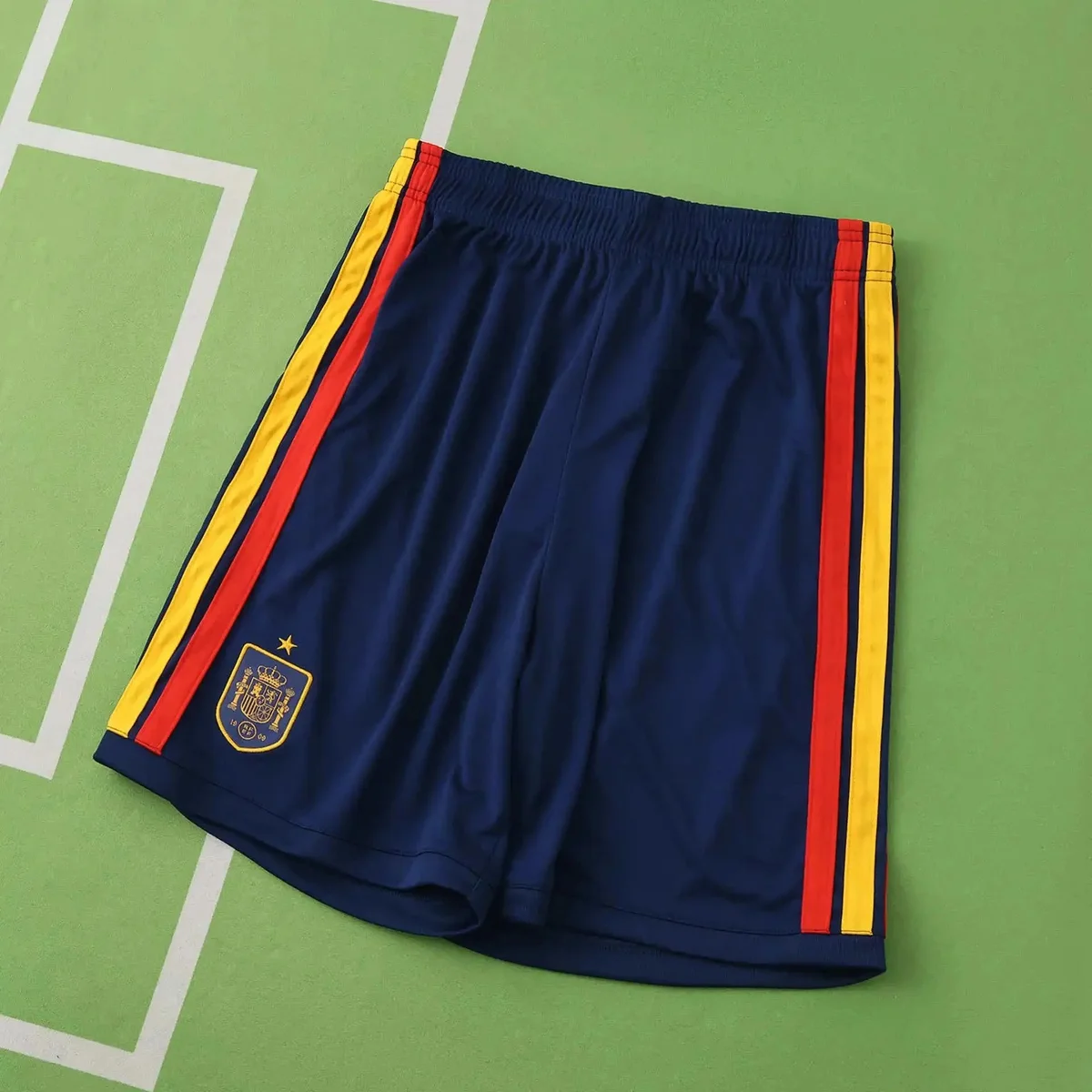 Other Spain Football Shorts Navy Red Yellow Sporty Navy - 1