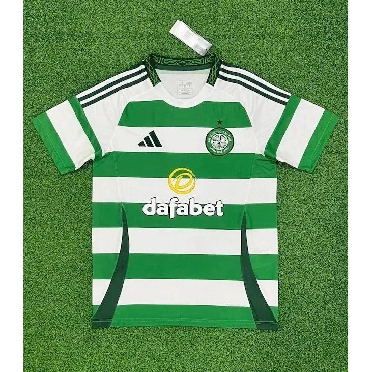 Adidas Adidas Green/White Striped Football Jersey Multicolor